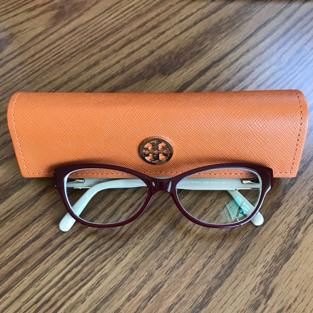 For Bundle - Tory Burch Red Cat Eye Glasses w/ Tory Burch Case